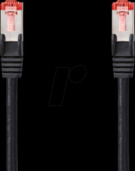 CCGL85221BK20 Patch cable, Cat.6, S/FTP, 2 m, black