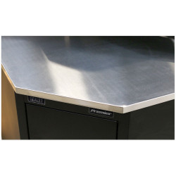 Sealey APMS19 Stainless Steel Corner Worktop 930mm