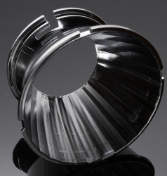 Reflektor LED 74 (Dia.) x 40mm, D 74mm, do użytku z Citizen CLL04x/CLU044, Cree CXA30, Cree CXB30, OSRAM SOLERIQ P13,