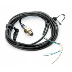 Czujnik indukcyjny obudowa metalowa 24VDC PNP NO przew 2m