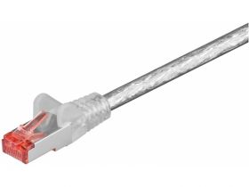 Kabel Patchcord CAT 6 S/FTP PIMF RJ45/RJ45 0.25m transparentny