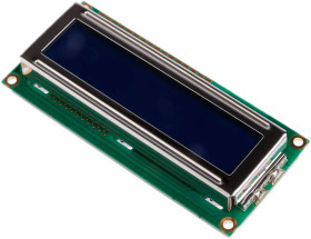 Wyświetlacz monochromatyczny LCD, , Alfanumeryczny, podświetlanie LED, Displaytech