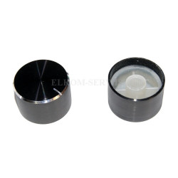 GAŁKA POTENCJOMETRU GCLG30 GŁADKA CZARNA 30mm ALUMINIUM