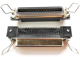 FCN-785J050-G/Q złącze Centronics gniazdo żeńskie kątowe do druku 50pin złocony FUJTSU