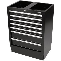 BUNKER&#xAE; 31706 Modular 7 Drawer Floor Cabinet 680 x 458mm Black