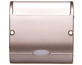 Simon Basic Łącznik hotelowy pojedynczy z podświetleniem satyna metalizowana BMWH1.02/29