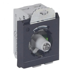 Korpus kompletny OSMOZ główka podświetlana czerwona 24V 1Z uchwyt potrójny zaciski śrubowe 023001