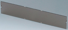 Front plate, PC, (W x H) 42 x 206 mm, smoked glass, B6606580