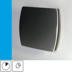 Wentylator domowy Eol F12HTINOX czujnik wilgotności z opóźnieniem czasowym, fi 120 mm, front stalowy