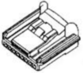 Socket, unequipped, 8 pole, straight, 1 row, natural, 1376368-1