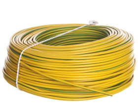 Przewód instalacyjny H07V-K (LgY) 2,5 żółto-zielony /100m/