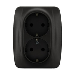 KOS 66 Gniazdo podwójne z uziemieniem typ schuko kompletne 2x2P+Z 16A 250V 660938