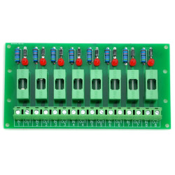 Electronics-Salon 5~48VDC 8 Channel Fuse Board, with Fuse Fail Indication.
