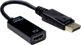 Value DisplayPort / HDMI adapter Złącze DisplayPort, Gniazdo HDMI-A 0.15 m czarny 12.99.3139 Kabel DisplayPort