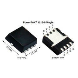 Pojedyncze tranzystory MOSFET Typ N-kanałowy 62.8 A PowerPAK 40 V Rozszerzenie 8-pinowy Powierzchnia 33.7 W Vishay