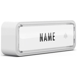 m-e 41290 Wireless Doorbell Button White Battery Operated Incl. Nameplate
