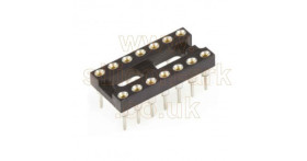 IC Socket 14 pin DIL narrow turned pin (2-1571552-3) - TE Connectivity