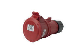 Gniazdo przenośne 32A 4P 400V czerwone IP44 TOP SpeedPRO 23302