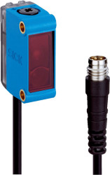 Czujniki fotoelektryczne Odblaskowe Wersja miniaturowa SICK PNP zakres 0,08 → 12 m Światło laserowe