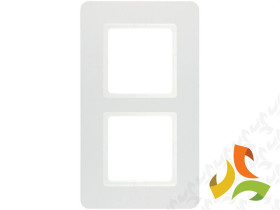 BERKER Q.7 Ramka 2 podwóna biały aksamit lakierowany 10126189 HAGER