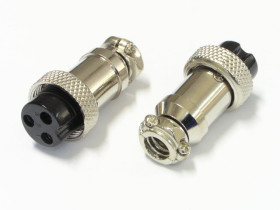 Złącze mikrofonu CB 3pin żeńskie na kabel