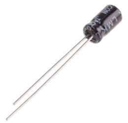 Kondensator 330nF 50V dc Radialny, Otwór przelotowy RS PRO roztaw: 1.5mm 4 (Dia.) x 7mm