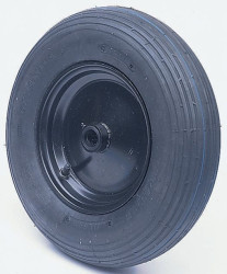 Kółko do wózka, Pneumatyczne, Guma, Czarny, obc.: 305kg, śred.: 400mm, szer.: 100mm