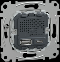 MEG4366-0140 USB Ladestation-Einsatz Typ A+C mit 21 W Ladeleistung