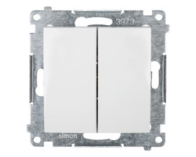 Simon 54 Łącznik świecznikowy, szybkozłącza, biały DW5.01/11