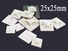 Podstawka samoprzylepna 25mm/25mm biała