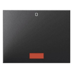 K.1 Klawisz z czerwoną soczewką i nadrukiem /0/ antracyt mat lakierowany 14177106