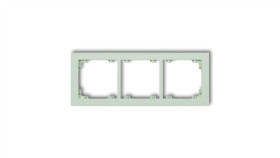 Deco Ramka Potrójna Deco Pastel Matt Miętowy 46Dr-3