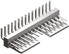 Złącze szpilkowe 14-pinowe raster: 2.54mm -rzędowe Molex Przewlekany 250.0 V.