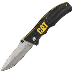 CAT 980002 Knife 7.9cm Blade G-10 Grip Stainless Steel Stonewash Finish