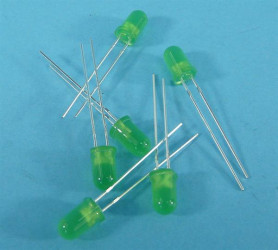 LED 5mm GREEN MATOWA (100SZT)