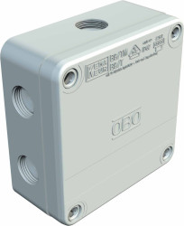 Skrzynka przyłączeniowa OBO Bettermann B 9 T 5, IP67, (D x S x W) 50 x 110 x 110 mm, szary, 1 szt.