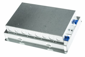 Puszka podłogowa, 4 przedziały , 340 mm x 230mm x 85mm