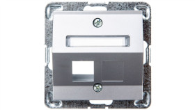 Impresja Obudowa Gniazda Komputerowego Pojedynczego Skośna Srebrna Gpk-1Ys/P/18