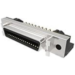 D-Sub socket, 14 pole, angled, solder pin, 5917738-1