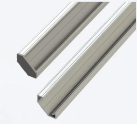 Profil aluminiowy narożny kątowy anodowany 2 metry + szybka mleczna zestaw LED line 5 lat gwar.