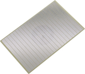 Circuit board, 100 x 160 mm, pitch 2.54 mm, single sided, CEM3 laminate, Cu 35 µm, BYB-3-11H6017