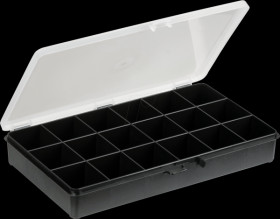 109093 Assortment Box with 18 compartments.