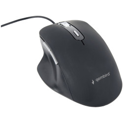 Gembird MUS-6B-02 Mouse Corded Optical Black 6 Buttons 1200-3600 dpi Backlit