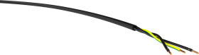 Przewód zasilania VER YSLY-JZ 3x1 sw Tr.500, YSLY-JZ, 3 x 1 mm², czarny, 1 m