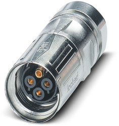 Jack, M17, 6 pole, crimp connection, SPEEDCON locking, straight, 1242349