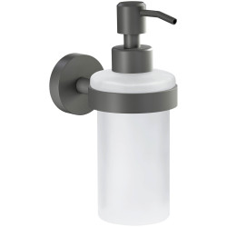 tesa 40584-00000-00 MOON soap dispenser 200ml matt grey glass satin