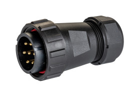 Złącze wielostykowe przemysłowe 7-pinowe Montaż na kablu Wtyczka RS PRO