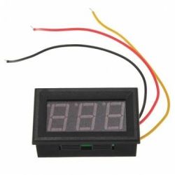 WOLTOMIERZ PANELOWY LED 0-100V DC CZERW.