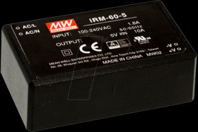 IRM-60-15 Switching Power Supplies Module, 60 W 15 V / 4 A Pin