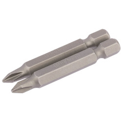 Draper 64232 No.1 1/4&quot; Hex Cross Slot Insert Bit 50mm Long x 2